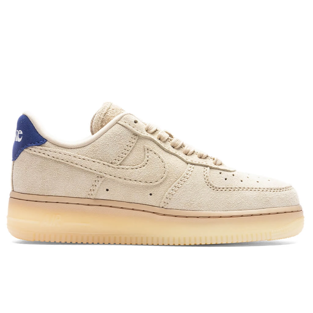 Nike Women's Air Force 1 '07 LX - Grain/Grain/Deep Royal Blue 3 Nike Women's Air Force 1 '07 LX - Grain/Grain/Deep Royal Blue