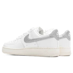 Nike Women's Air Force 1 '07 - Summit White/Metallic Silver 8 Nike Women's Air Force 1 '07 - Summit White/Metallic Silver -Birkenstock Store Nike Women s Air Force 1 07 Summit White Metallic Silver DQ7569 100 12 05 22 Feature JP 5
