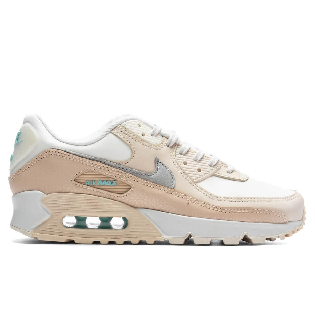 Nike Women's Air Max 90 - Phantom/Metallic Silver/Shimmer 3 Nike Women's Air Max 90 - Phantom/Metallic Silver/Shimmer