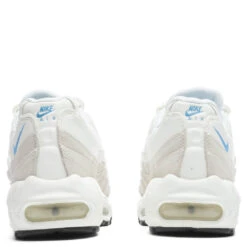 Nike Women's Air Max 95 - Summit White/University Blue -Birkenstock Store Nike Women s Air Max 95 Summit White University Blue DJ9981 100 11 27 22 Feature JM 4