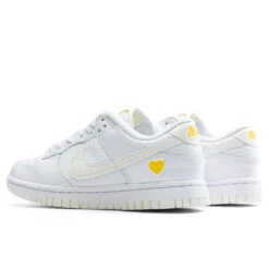 Nike Women's Dunk Low Yellow Heart - White/Optic Yellow -Birkenstock Store Nike Women s Dunk Low White Sail Optic Yellow FD0803 100 01 20 23 Feature KN 5