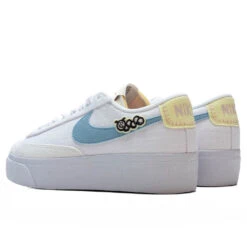 Nike Women's Blazer Low Platform Next Nature - White/Boarder Blue/Pink Oxford -Birkenstock Store NikeWomen sBlazerLowPlatformNextNature White BoarderBlue PinkOxfordDJ6376 100 3