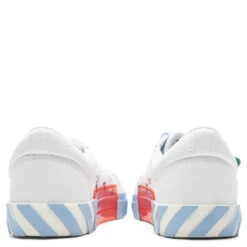 Low Vulcanized Canvas - White/Light Blue -Birkenstock Store Off White c o Virgil Abloh Low Vulcanized Canvas White Light Blue OMIA085C99FAB0010140 04 11 23 Feature VR 8