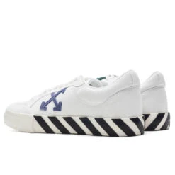 Low Vulcanized Canvas - White/Navy Blue 8 Low Vulcanized Canvas - White/Navy Blue -Birkenstock Store Off White c o Virgil Abloh Low Vulcanized Canvas White Navy Blue OMIA085C99FAB0010146 04 11 23 Feature VR 6