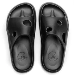 Meteor Rubber Slider - Black/Black -Birkenstock Store Off White c o Virgil Abloh Meteor Rubber Slider Black Black OMIC014F22MAT0011010 11 15 22 Feature VR 6