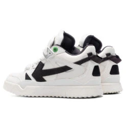 Mid Top Sponge Sneakers - White/Black -Birkenstock Store Off White c o Virgil Abloh Mid Top Sponge Sneakers White Black OMIA234C99LEA0010110 04 11 23 Feature VR 4