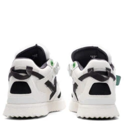 Mid Top Sponge Sneakers - White/Black -Birkenstock Store Off White c o Virgil Abloh Mid Top Sponge Sneakers White Black OMIA234C99LEA0010110 04 11 23 Feature VR 6