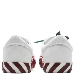 Low Suede/Canvas - White/Red -Birkenstock Store Off White c o Virgil Abloh Odsy 1000 Dark Grey Orange OMIA085F22LEA0010125 03 25 23 Feature KN 6