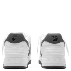 Out Of Office Calf Leather - White/Dark -Birkenstock Store Off White c o Virgil Abloh Out Of Office Calf Leather White Dark S23 OMIA189S23LEA0010107 04 21 23 Feature DV 6