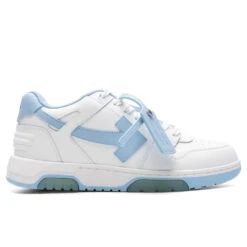 Out Of Office Calf Leather - White/Light Blue