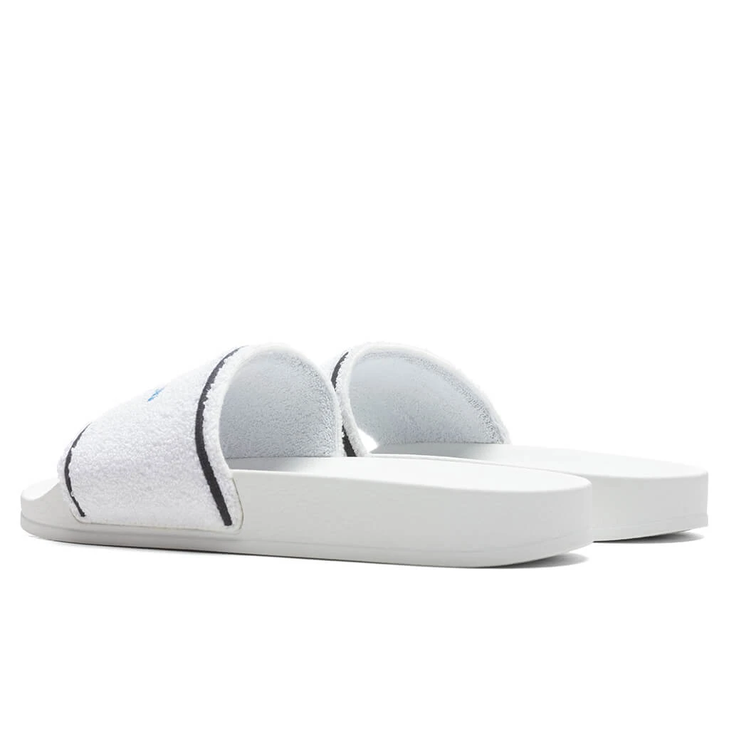 Towel Embroidery Slider - Blue/White 6 Towel Embroidery Slider - Blue/White - Image 4