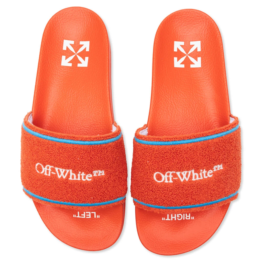 Towel Embroidery Slider - Orange/White 4 Towel Embroidery Slider - Orange/White - Image 2