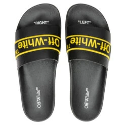 Industrial Belt Slider - Black/Yellow 9 Industrial Belt Slider - Black/Yellow -Birkenstock Store Off White co Virgil Abloh Industrial Belt Slider Black Yellow OMIC001C99MAT0031018 04 06 23 S NF Feature 6