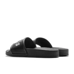 Palm Angels Kid's Pool Slider - Black/White -Birkenstock Store Palm Angels Kid s Pool Slider Black White PBIC001C99MAT0011001 05 07 23 Feature VR 4