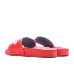 Palm Angels Kid's Pool Slider - Red/White -Birkenstock Store Palm Angels Kid s Pool Slider Red White PBIC001C99MAT0012501 05 07 23 Feature VR 8