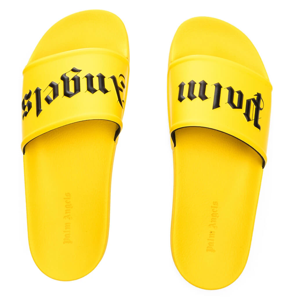 Palm Angels Pool Slide - Yellow/Black 4 Palm Angels Pool Slide - Yellow/Black - Image 2