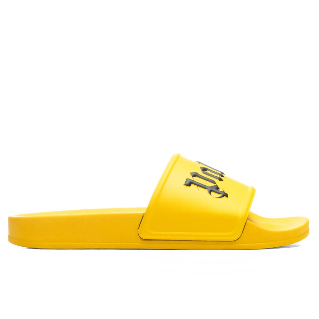 Palm Angels Pool Slide - Yellow/Black 3 Palm Angels Pool Slide - Yellow/Black