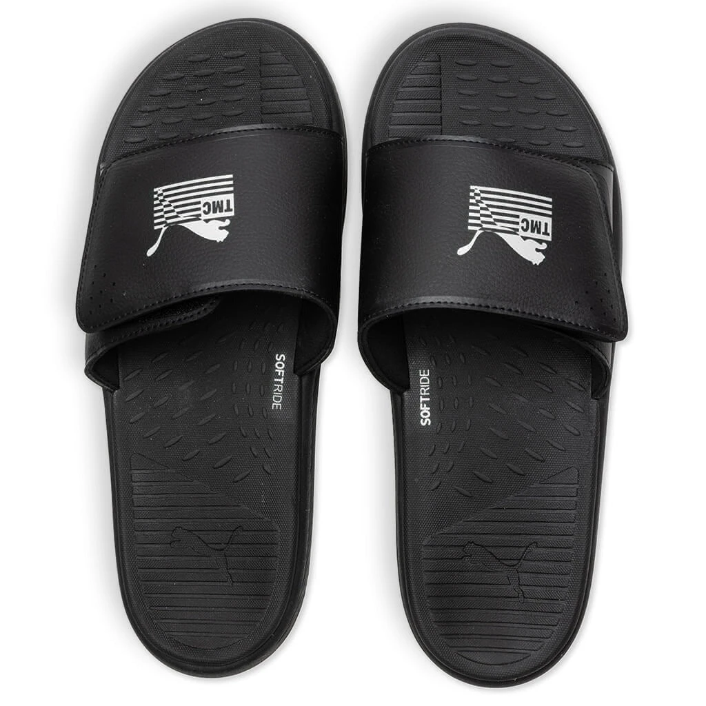 Puma X TMC SoftRide Slides - Black/White 4 Puma X TMC SoftRide Slides - Black/White - Image 2