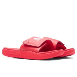 Puma X TMC SoftRide Slides - High Risk Red/White -Birkenstock Store Puma Soft Ride x TMC Red 38505001 09 24 22 Feature MG 5