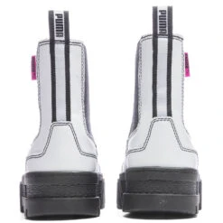 Puma Women's Mayze Chelsea Pop - White/Black -Birkenstock Store Puma Women s Mayze Chelsea Pop White Black 384549 02 11 20 22 Feature JM 6