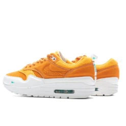 Serena Williams Design Crew X Nike Air Max 1 Women's - Monarch/Summit White/Sundial -Birkenstock Store SWDC W NIKE AIR MAX 1 MONARCH SUMMIT WHITE SUNDIAL CLEAR JADE FQ4298 800 08 10 23 Feature JP 5