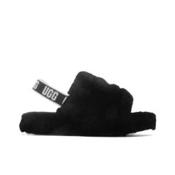 Ugg Kids Fluff Yeah Slide - Black