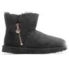 Ugg Women's Bailey Zip Mini Boot - Black -Birkenstock Store UGG Women s Bailey Zip Mini Boot Black 1112481 BLK 12 03 22 Feature JM MG
