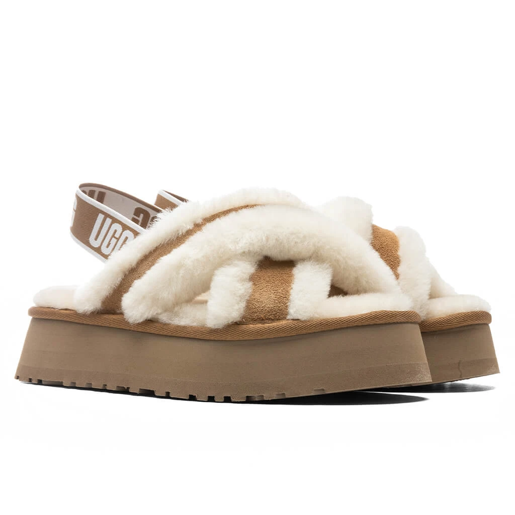 Ugg Women's Disco Cross Slide - Chestnut 4 Ugg Women's Disco Cross Slide - Chestnut - Image 2