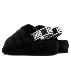 Ugg Women's Fluff Yeah Slide - Black 8 Ugg Women's Fluff Yeah Slide - Black -Birkenstock Store UGG Women s Fluff Yeah Slide Black 1095119 BLK 12 05 2020 01 2