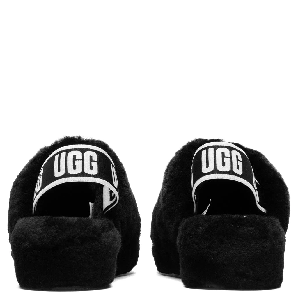 Ugg Women's Fluff Yeah Slide - Black 6 Ugg Women's Fluff Yeah Slide - Black - Image 4