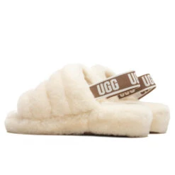 Ugg Women's Fluff Yeah Slide - Natural 8 Ugg Women's Fluff Yeah Slide - Natural -Birkenstock Store UGG Women s Fluff Yeah Slide Natural 1095119 NAT 11 16 2021 01 3