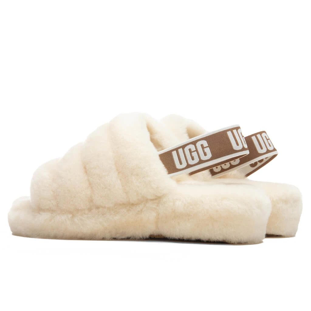 Ugg Women's Fluff Yeah Slide - Natural 5 Ugg Women's Fluff Yeah Slide - Natural - Image 3
