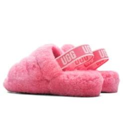 Ugg Women's Fluff Yeah Slide - Pink Rose -Birkenstock Store UGG Women s Fluff Yeah Slide Pink Rose 1095119 PKRS 11 06 2021 01 3