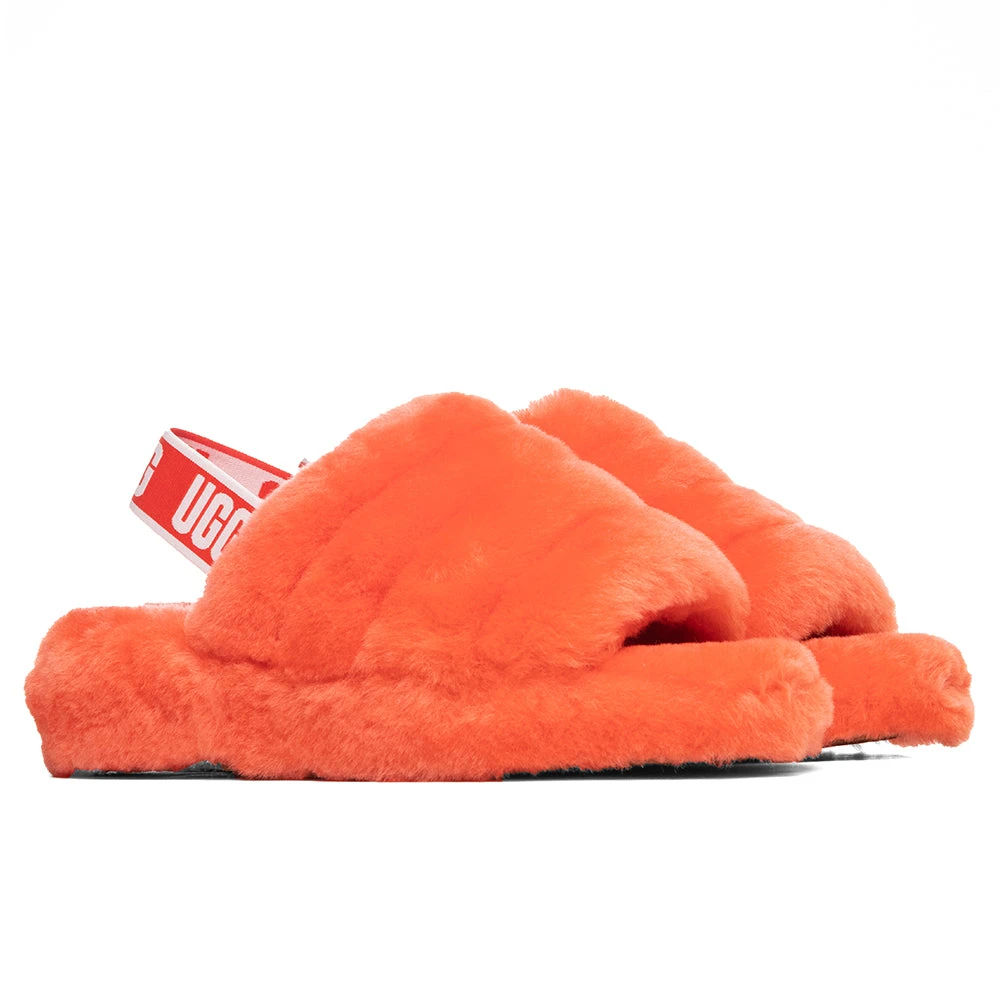 Ugg Women's Fluff Yeah Slide - Red Currant 4 Ugg Women's Fluff Yeah Slide - Red Currant - Image 2