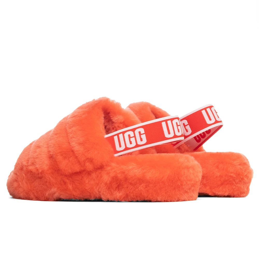 Ugg Women's Fluff Yeah Slide - Red Currant 5 Ugg Women's Fluff Yeah Slide - Red Currant - Image 3