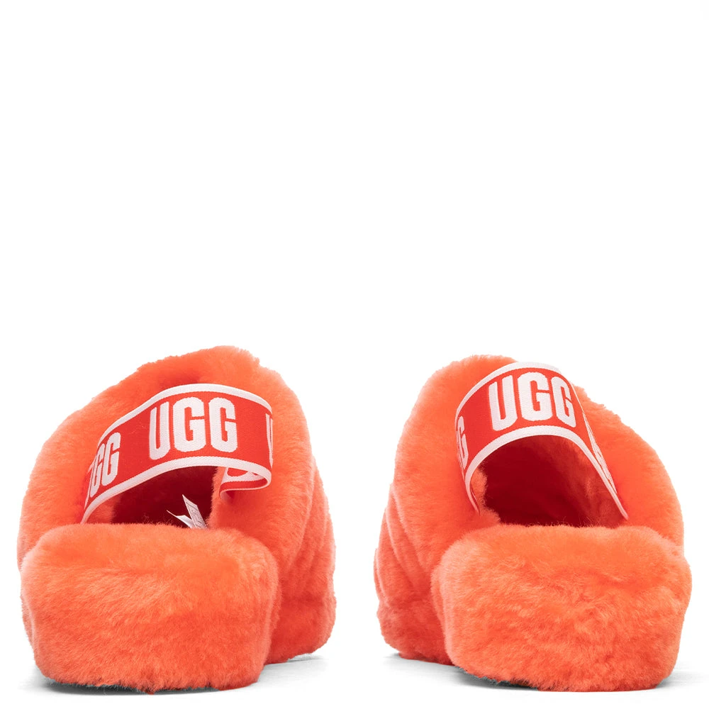 Ugg Women's Fluff Yeah Slide - Red Currant 6 Ugg Women's Fluff Yeah Slide - Red Currant - Image 4