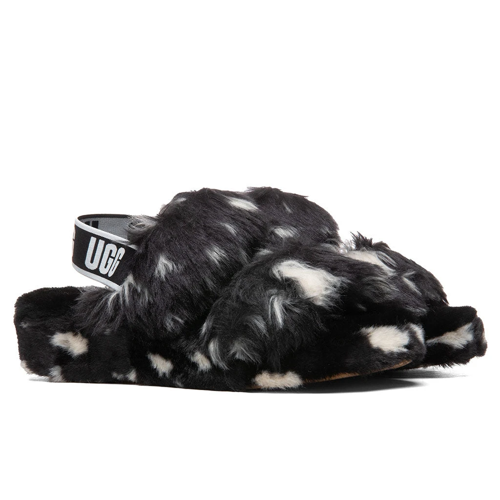 Ugg Women's Oh Yeah Spots Slide - Black 4 Ugg Women's Oh Yeah Spots Slide - Black - Image 2