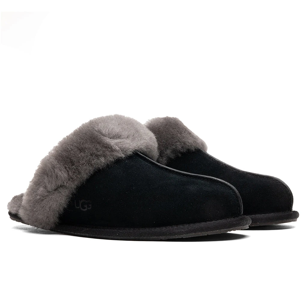 Ugg Women's Scuffette II Slipper - Black/Grey 4 Ugg Women's Scuffette II Slipper - Black/Grey - Image 2