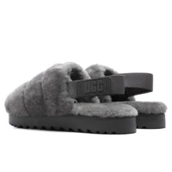 Ugg Women's Super Fluff Slipper - Charcoal -Birkenstock Store UGG Women s Super Fluff Slipper Charcoal 1121751 CHRC 11 06 2021 01 4