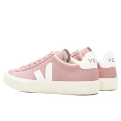 Veja Women's Campo Nubuck - Babe/White -Birkenstock Store Veja Women s Campo Nubuck Babe White CP1302683A 1053