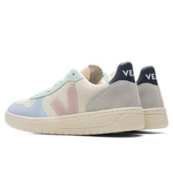 Veja Women's V-10 Suede - Multicolor/Natural/Blue -Birkenstock Store Veja Women s V 10 Suede Multicolor Natural Blue VX0302495AP1P08 910