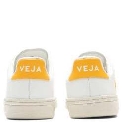 Veja Women's V-12 Leather - Extra White/Ouro -Birkenstock Store Veja Women s V 12 Leather Extra White Ouro XD0202799AP1P08 4
