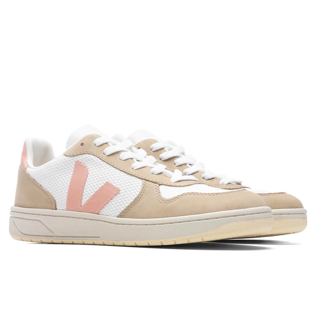 Veja Women's V-10 Alveomesh - White/Bellini/Almond 4 Veja Women's V-10 Alveomesh - White/Bellini/Almond - Image 2