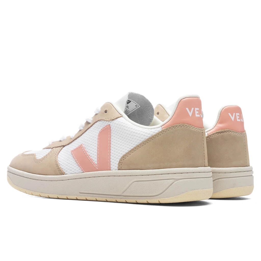 Veja Women's V-10 Alveomesh - White/Bellini/Almond 5 Veja Women's V-10 Alveomesh - White/Bellini/Almond - Image 3