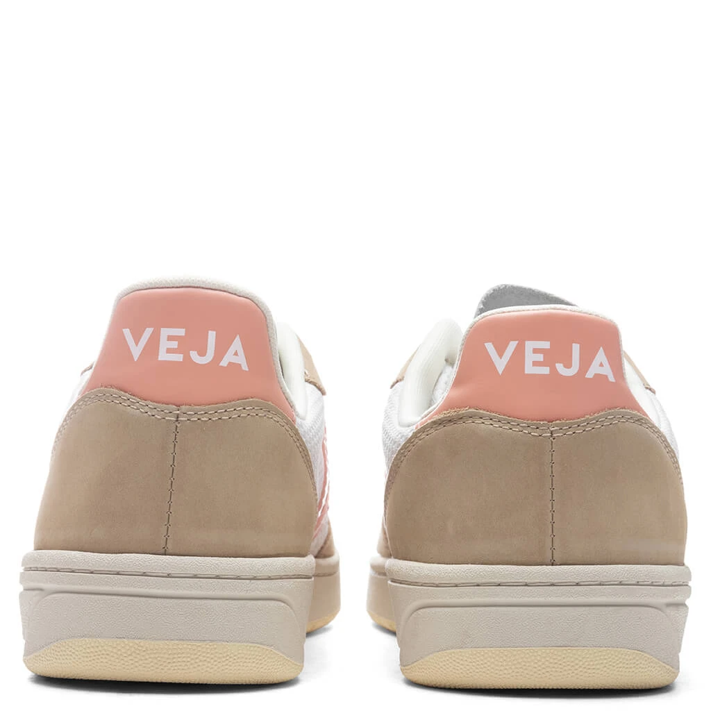 Veja Women's V-10 Alveomesh - White/Bellini/Almond 6 Veja Women's V-10 Alveomesh - White/Bellini/Almond - Image 4