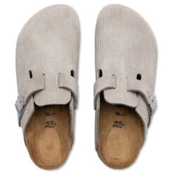 Birkenstock Wide Boston Suede Embossed - Corduroy Stone Coin 9 Birkenstock Wide Boston Suede Embossed - Corduroy Stone Coin -Birkenstock Store Wide Boston Suede Corduroy Stone Coin 1026210 08 06 23 Feature VR 6