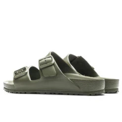 Birkenstock Women's Arizona Essentials Eva - Khaki -Birkenstock Store Women s Arizona Essentials Eva Khaki 1019152 06 21 23 Feature VR 4
