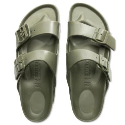 Birkenstock Women's Arizona Essentials Eva - Khaki -Birkenstock Store Women s Arizona Essentials Eva Khaki 1019152 06 21 23 Feature VR 6