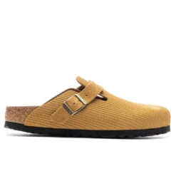 Birkenstock Women's Narrow Boston Suede Embossed - Cork Brown