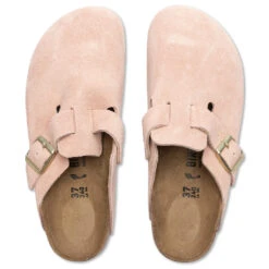 Birkenstock Narrow Boston Suede - Light Rose 9 Birkenstock Narrow Boston Suede - Light Rose -Birkenstock Store Women s Narrow Boston Suede Light Rose 1026171 08 11 23 Feature KN 6